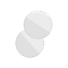 cotton pads cosmetic vector isolated icon