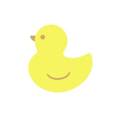 duckling bath vector isolated icon