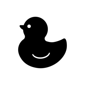 duckling bath vector isolated icon