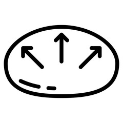 bread leavening line icon