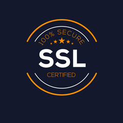 Creative (SSL) certified Icon, Vector sign.
