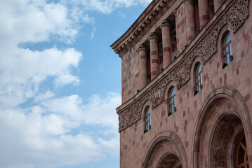 Fototapeta premium Historical building facade with columns
