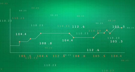 Obraz premium 2d rendering Stock market online business concept. business Graph 