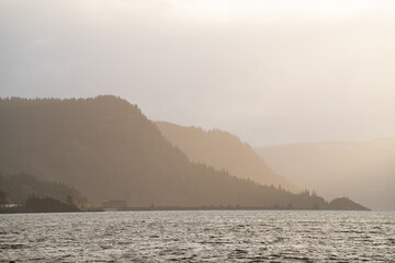 Sunrise in the Columbia River Gorge