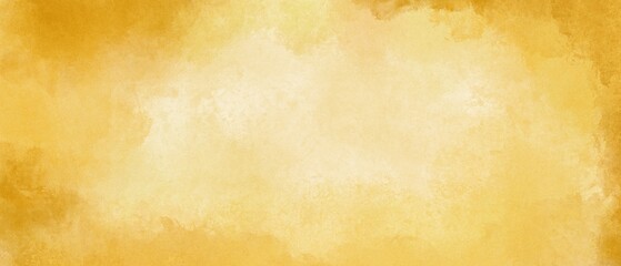Yellow background with  grunge and watercolor paint stains in elegant  backdrop illustration
