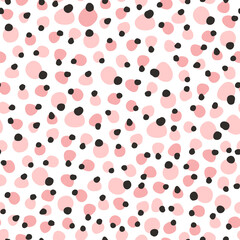 Funny pink shapes background