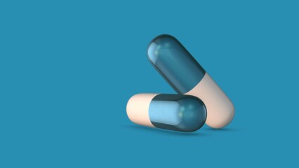 Capsule pill medical and science 
background