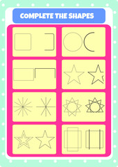 Mind gym with shapes for kids