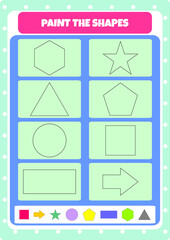 Mind gym with shapes for kids