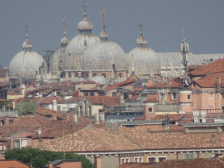 Fototapeta na wymiar Venetian Domes and Roofs