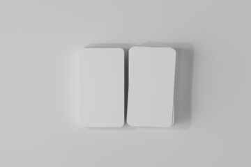 Rounded Corner Vertical Business Card