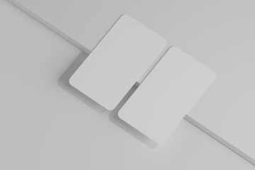 Rounded Corner Vertical Business Card