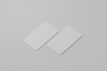 Rounded Corner Vertical Business Card