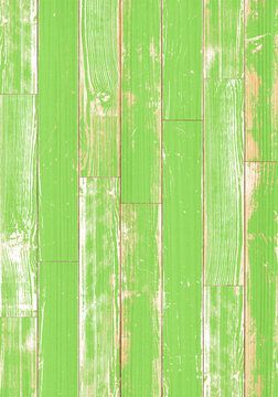 ビンテージ感のある緑の木製ボード、やさしい自然のイメージ