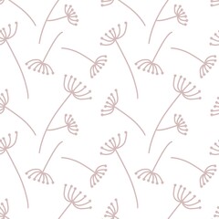 Floral seamless leaves branches pattern for fabrics and packaging and gifts and linens and kids and wrapping paper