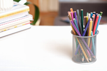 Fototapeta premium pencils and pens