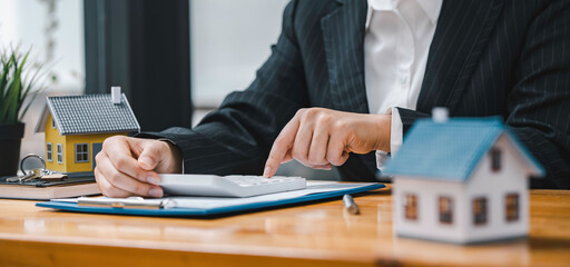 Real estate agent offer house design and contract. Approval of a contract to buy or sell a home....