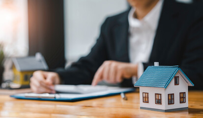 Real estate agent offer house design and contract. Approval of a contract to buy or sell a home....