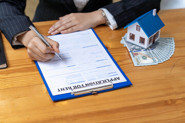 Real estate agent and customer make contract to buy and sell house and land. Approval of a contract...
