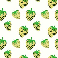 Fruit seamless strawberry pattern for fabrics and textiles and packaging and gifts and cards and linens