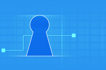 2d illustration technology cyber security
