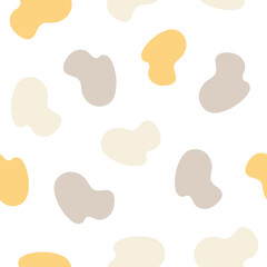 Minimalistic seamless pattern. Simple organic shape