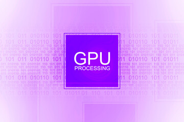 2d illustration gpu futuristic background
