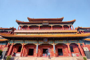 Beautiful view of the Lama temple in Beijing, China © luengo_ua