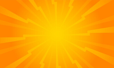 Orange gradient ray burst dot style background vector design