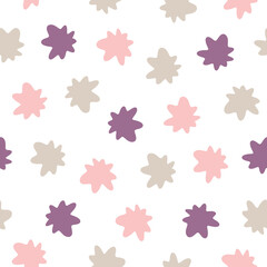 Obraz premium Minimalistic seamless pattern. Simple organic shape