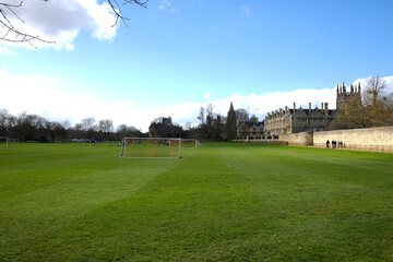 A green British park in Oxford city