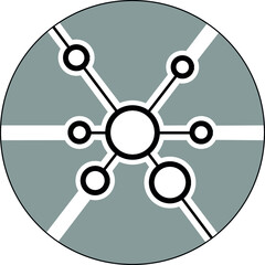 Connections icon vector illustration template, logo template for bussines