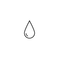 Water drop icon vector. Liquid drop vector