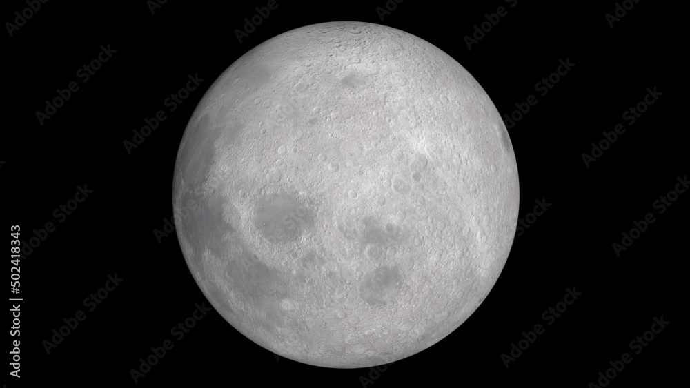 Canvas Prints rotating moon on black background