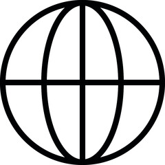 Globe Grid Icon