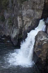 Fototapeta na wymiar Linville Falls in the Mountains of Western North Carolina