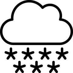 Snow Fall Cloud Icon