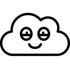 Happy Cloud Icon