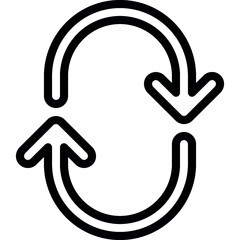Oval Arrows Icon