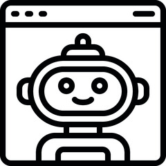 AI Web Assistant Icon
