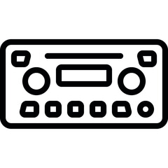 Car Radio Icon