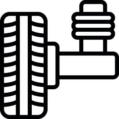 Wheel Suspension Icon