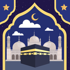 mecca and mosque muslim