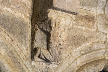 Detailed corbel in the Royal Palace of the Monastery of Saint Mary, Spain © Joaquin Ossorio Castillo/Wirestock Creators
