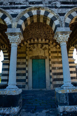 Fototapeta na wymiar Basilica della SS. Trinità di Saccargia, comune di Codrongianus, città metropolitana di Sassari, Sardegna