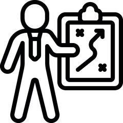 Planning Business Person Icon