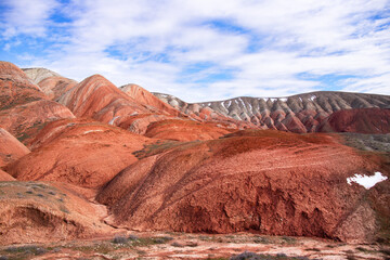 Beautiful colored mountains of Azerbaijan.