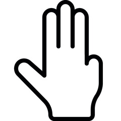 Three Fingers Up Icon