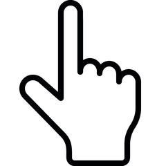 Pointing Up Hand Icon