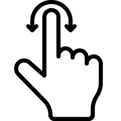 One Finger Rotate Icon